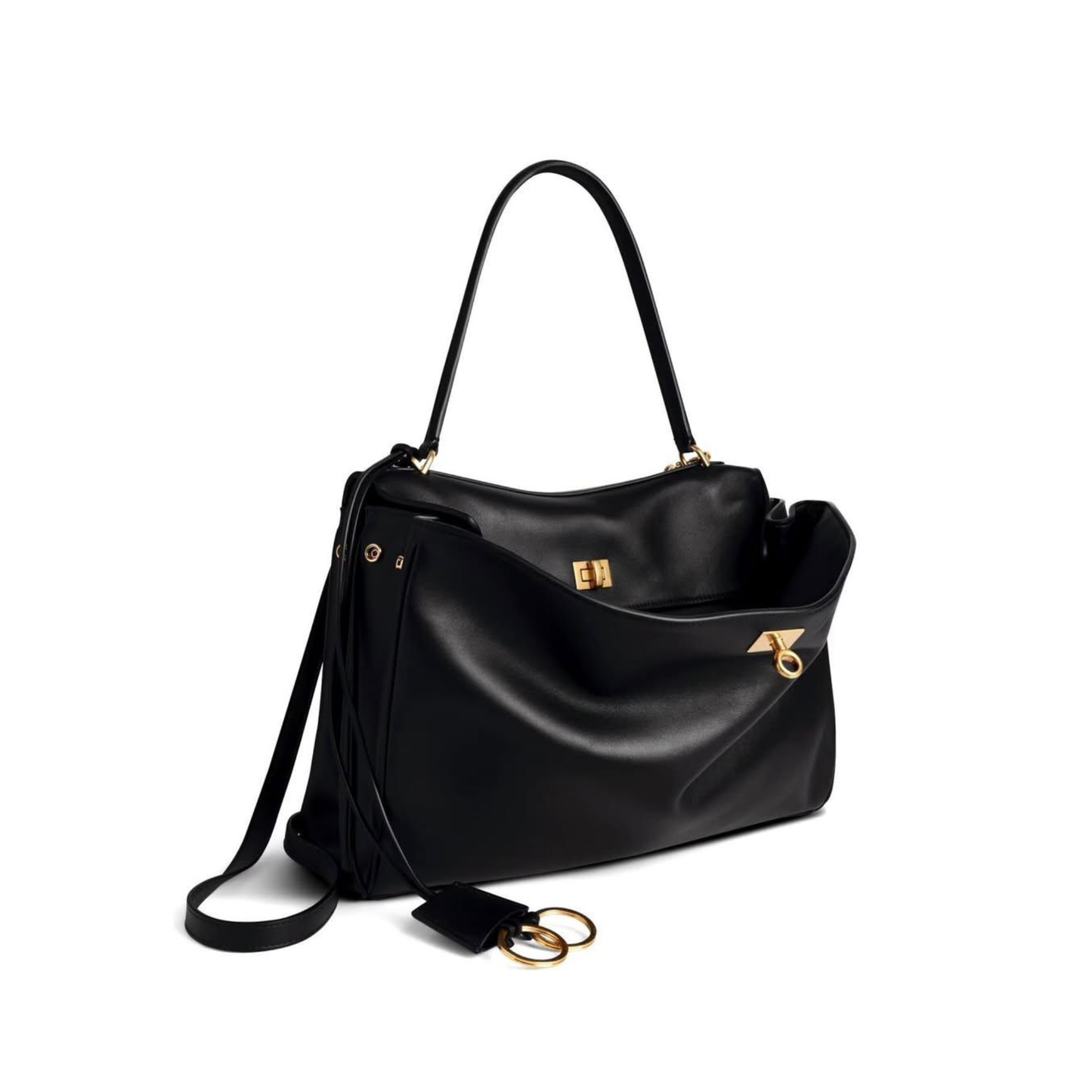 Bolso de mano de piel inspirado en BALENCIAGA-RODEO para mujer