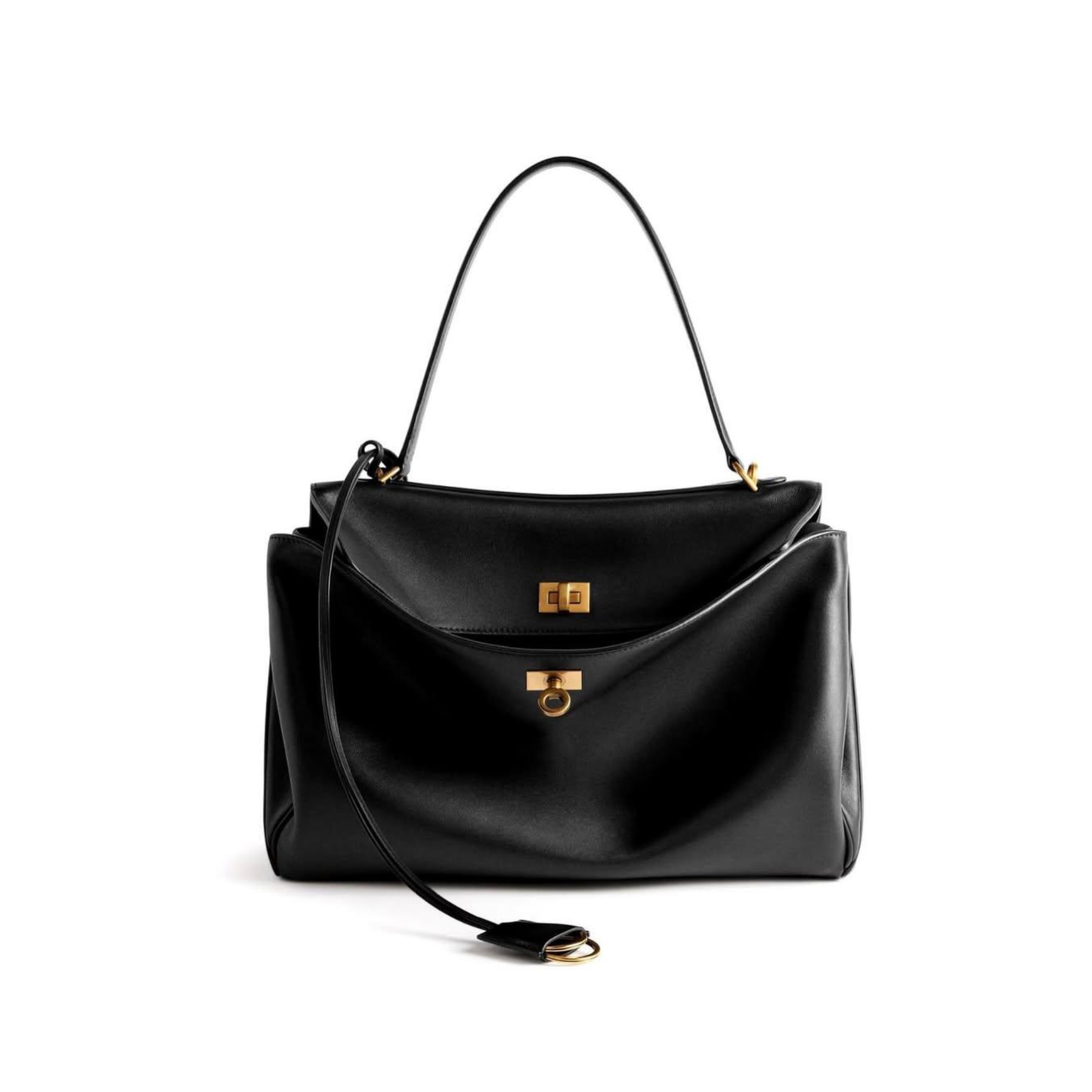 Bolso de mano de piel inspirado en BALENCIAGA-RODEO para mujer