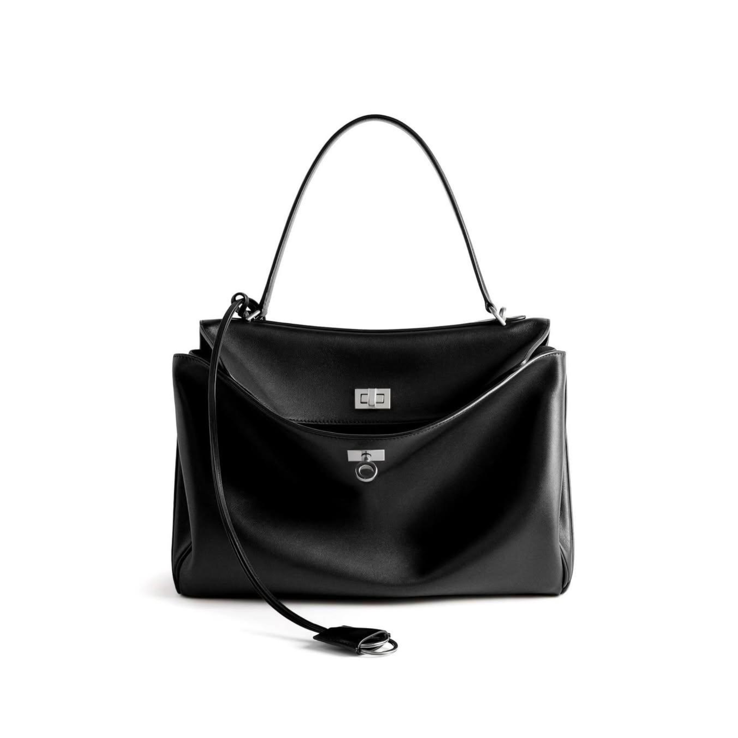 Bolso de mano de piel inspirado en BALENCIAGA-RODEO para mujer