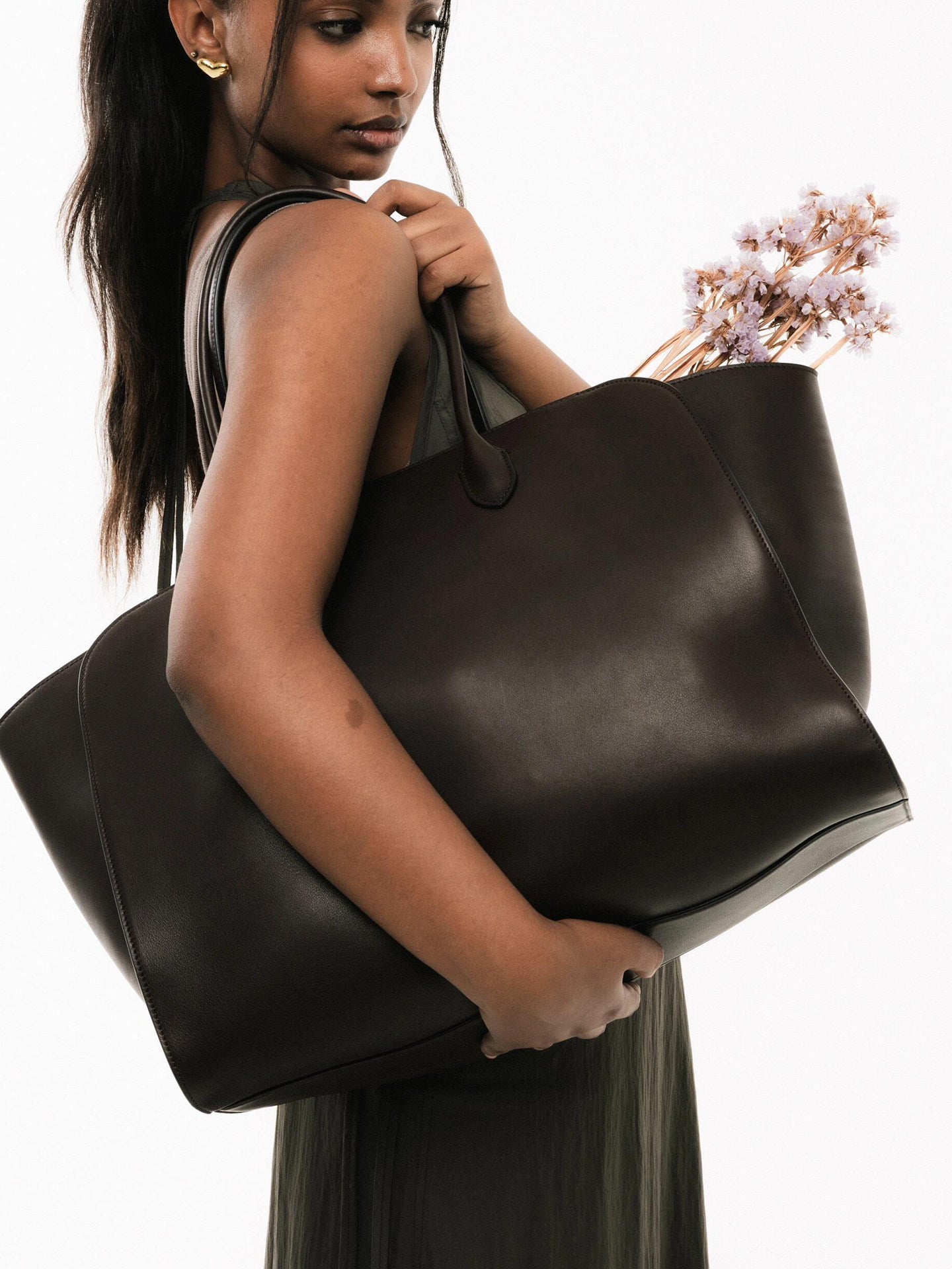 Large Luxurious Leather Tote Bag