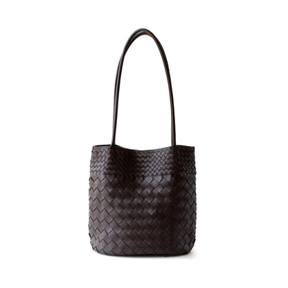 Woven Lightweight Leather Tote Bag