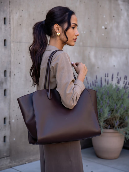 Large Luxurious Leather Tote Bag