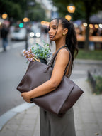 Large Luxurious Leather Tote Bag