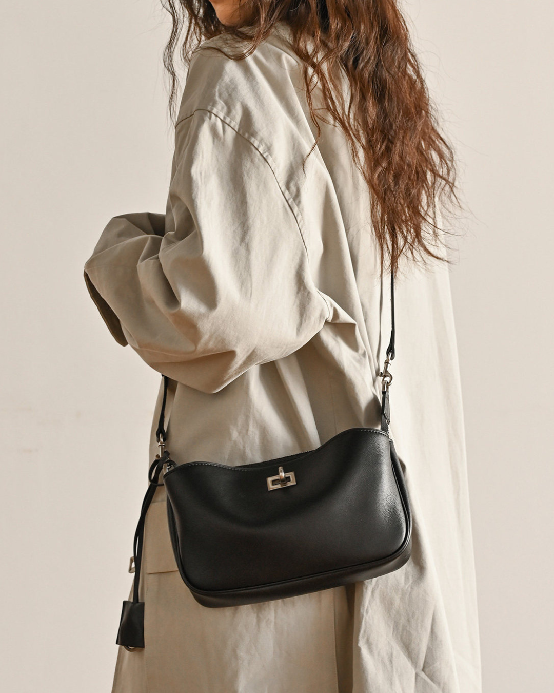 Bolso de mano de piel inspirado en BALENCIAGA-RODEO para mujer