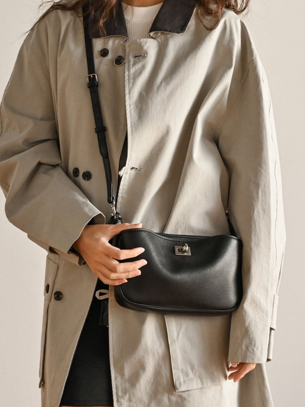 Bolso de mano de piel inspirado en BALENCIAGA-RODEO para mujer
