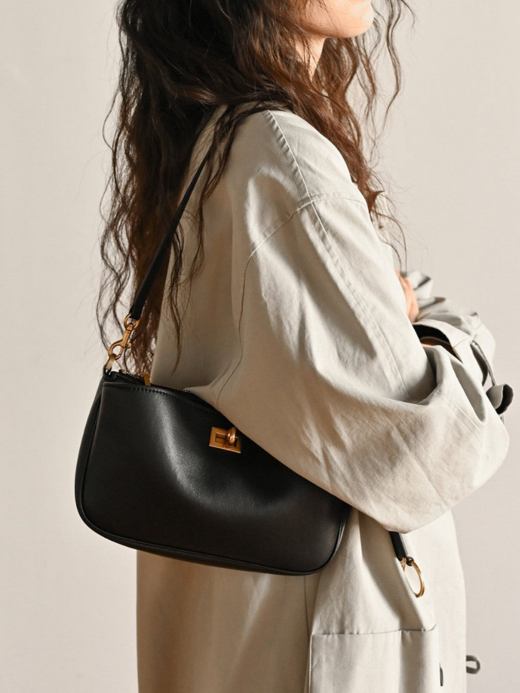 Bolso de mano de piel inspirado en BALENCIAGA-RODEO para mujer
