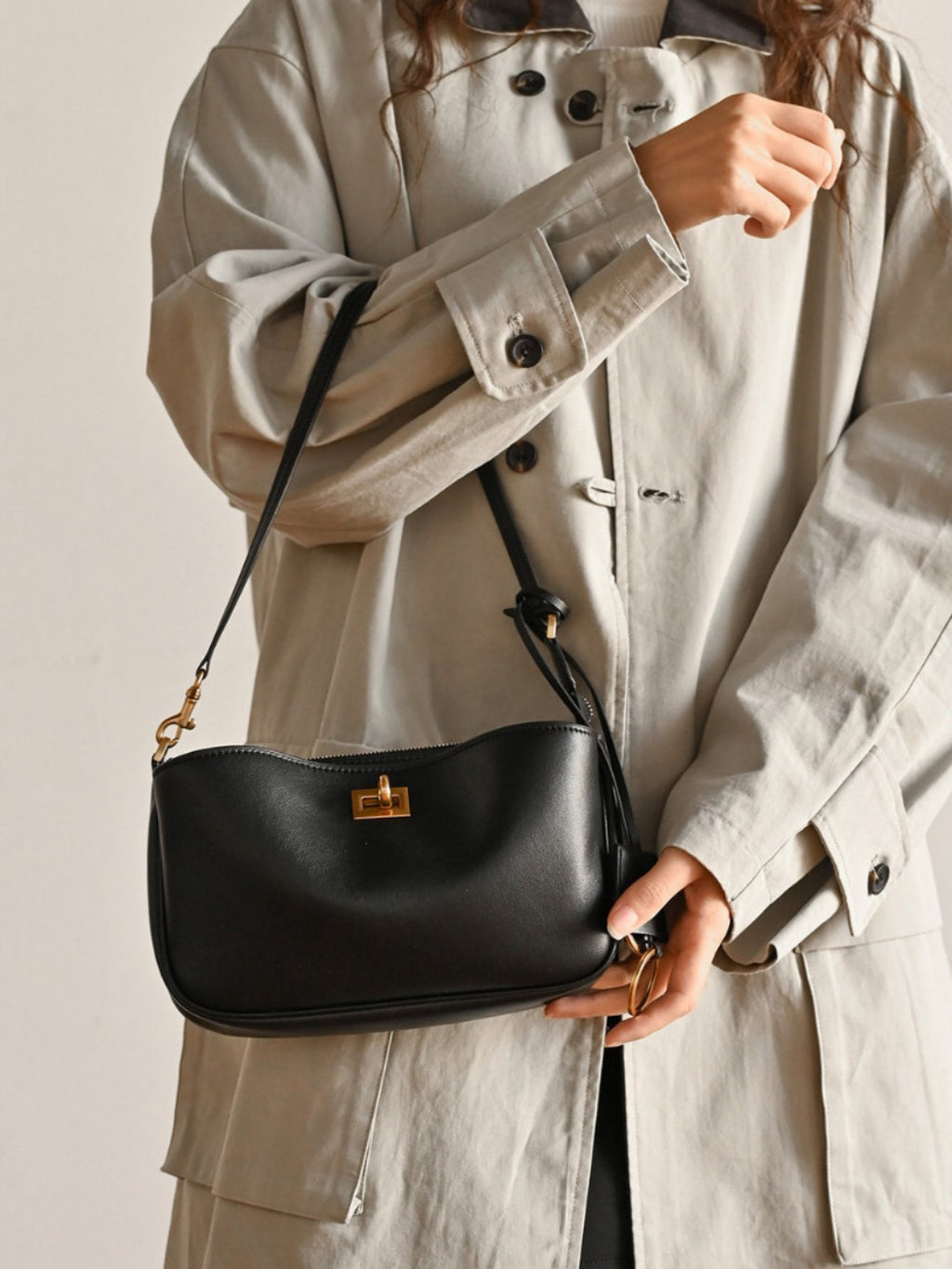 Bolso de mano de piel inspirado en BALENCIAGA-RODEO para mujer
