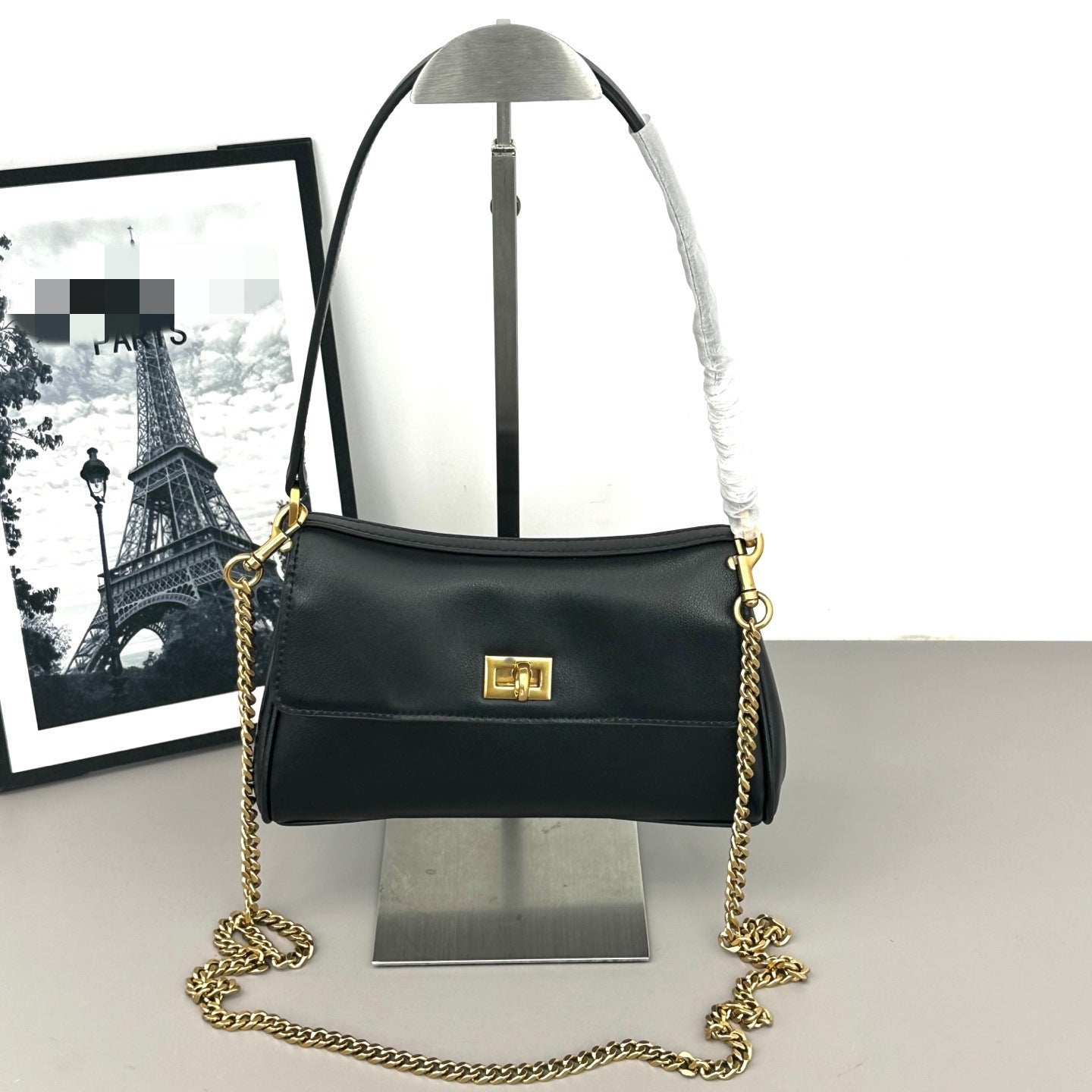 Bolso de mano de piel inspirado en BALENCIAGA-RODEO para mujer