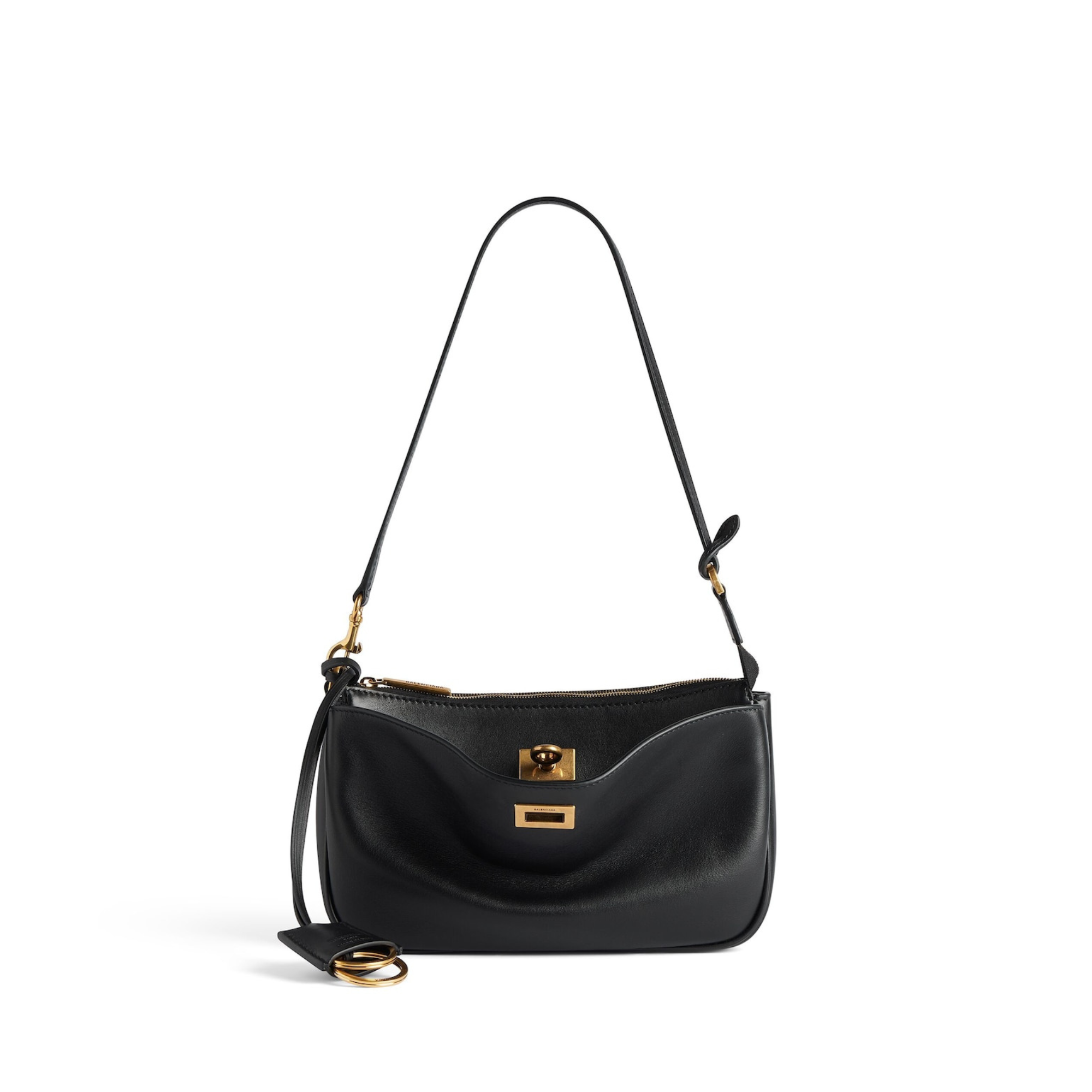 Nano Sling‑Style Leather Shoulder Bag with Flap