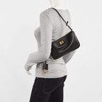 Nano Sling‑Style Leather Shoulder Bag with Flap