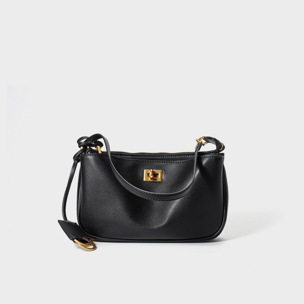 Nano Sling‑Style Leather Shoulder Bag with Flap