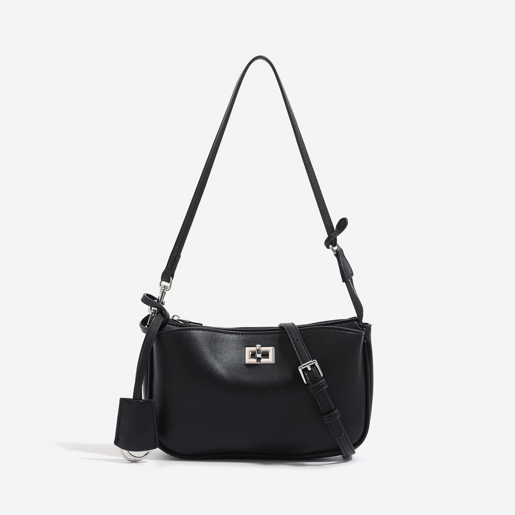 Nano Sling‑Style Leather Shoulder Bag with Flap