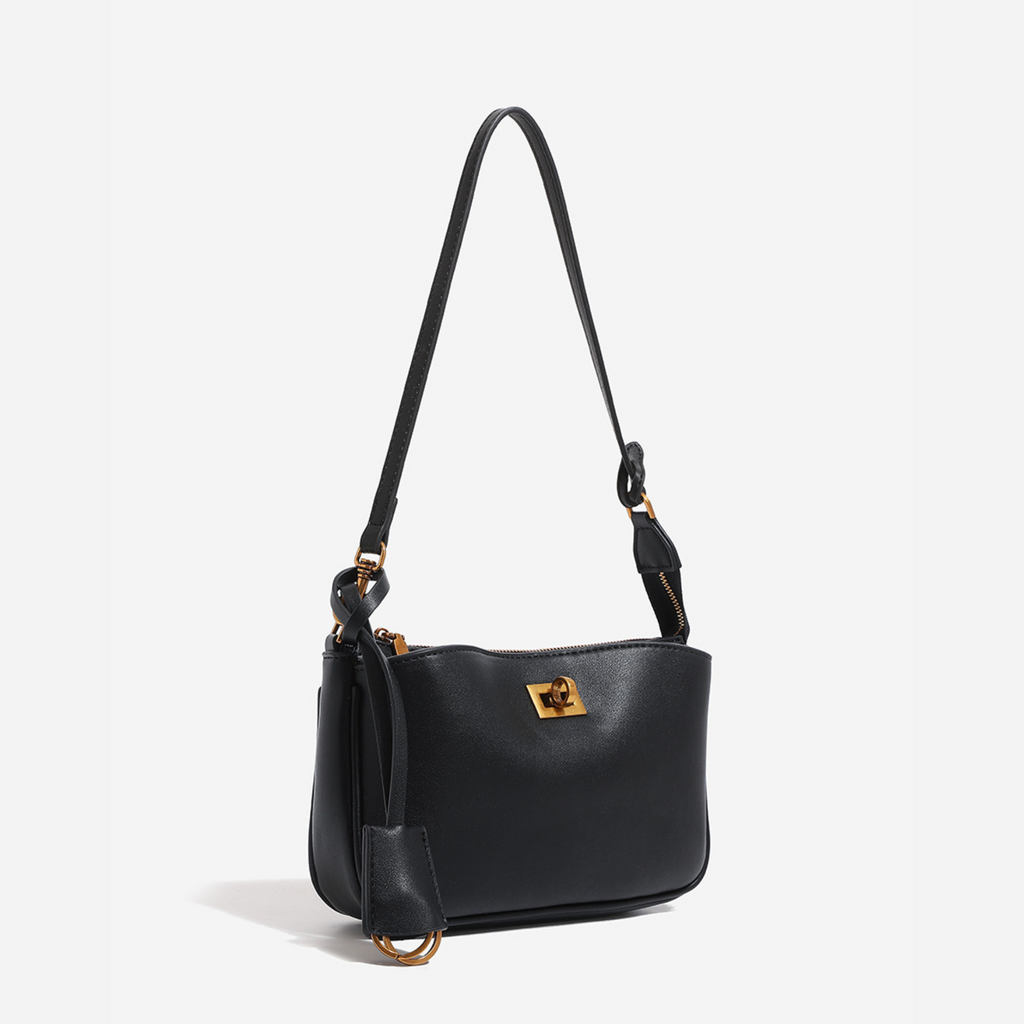 Nano Sling‑Style Leather Shoulder Bag with Flap