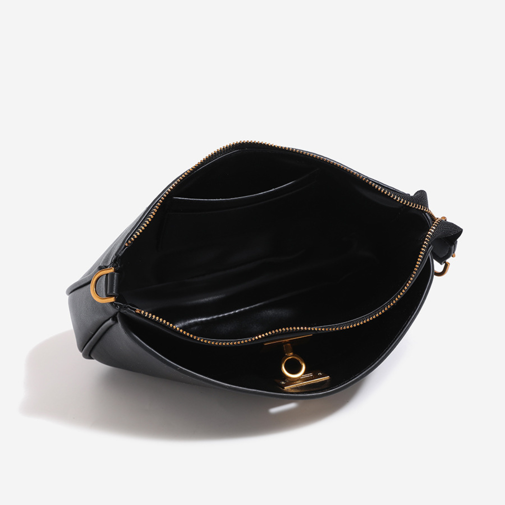 Nano Sling‑Style Leather Shoulder Bag with Flap