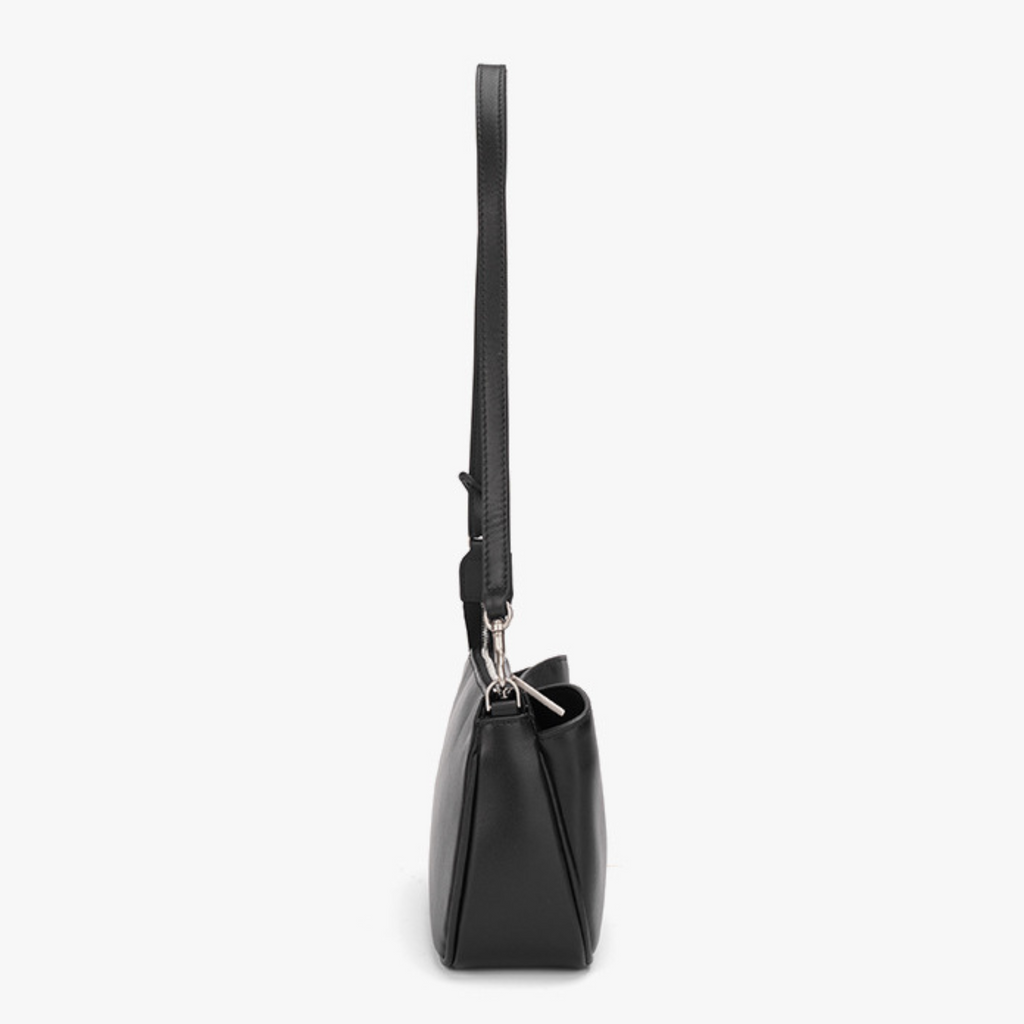 Nano Sling‑Style Leather Shoulder Bag with Flap
