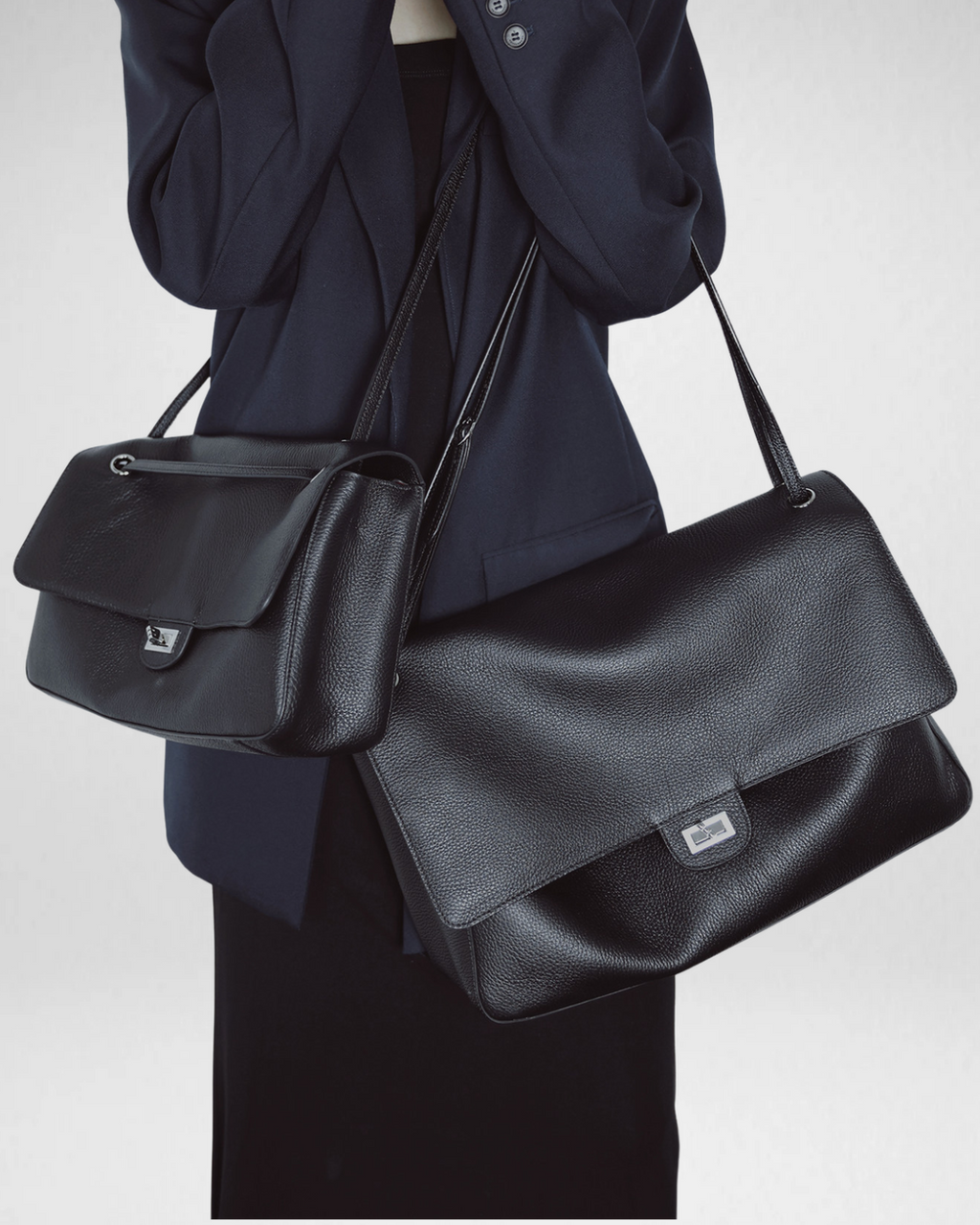MaxiFlap Leather Shoulder Bag