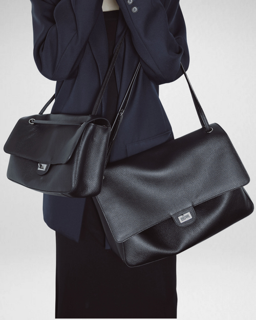 MaxiFlap Leather Shoulder Bag