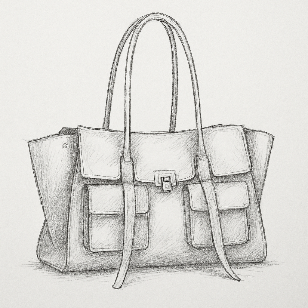 Handcrafted Trendy leather handbag, designed to your specifications.