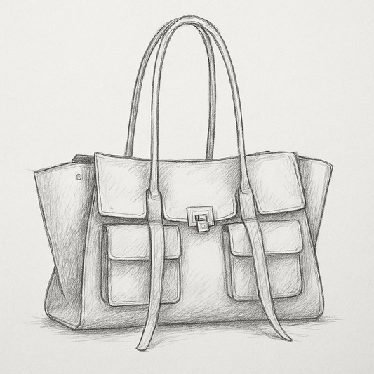 Handcrafted Trendy leather handbag, designed to your specifications.