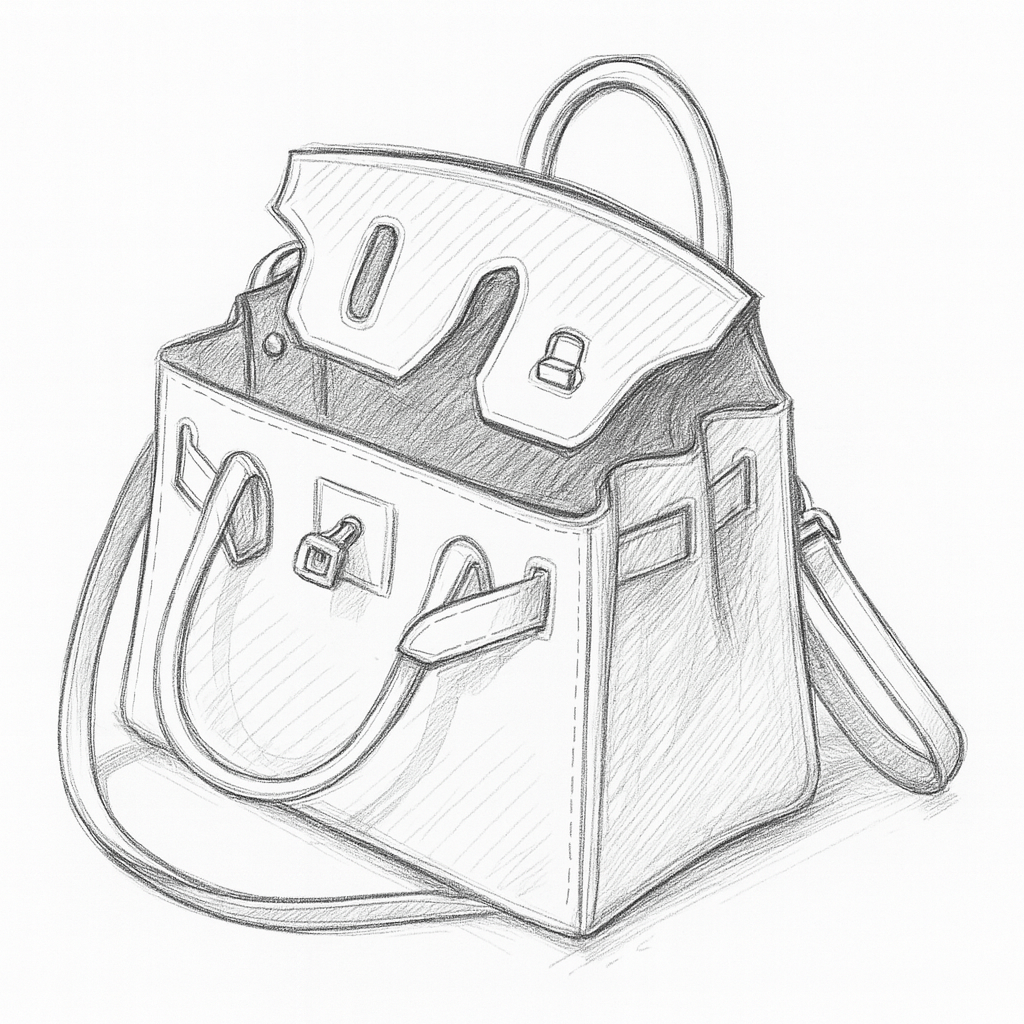 Two‑Tone Bespoke Structured handcrafted leather handbag, designed to your specifications.