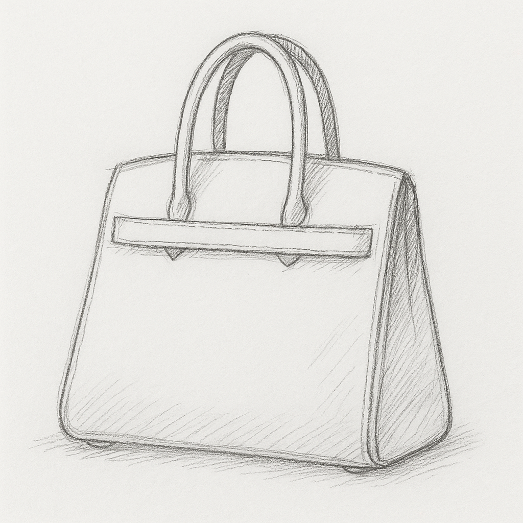 Bespoke handcrafted leather handbag, designed to your specifications.