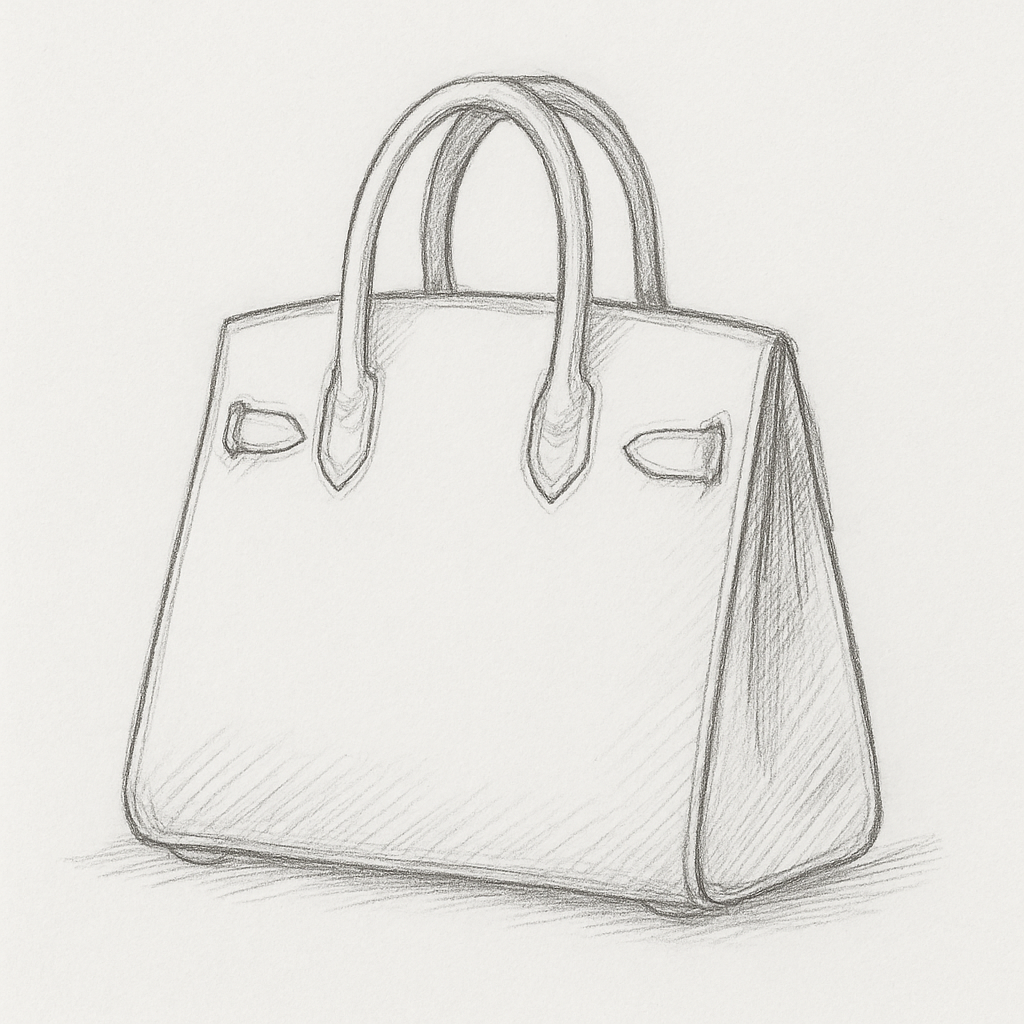 Bespoke handcrafted leather handbag, designed to your specifications.