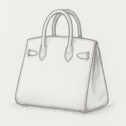 Bespoke handcrafted leather handbag, designed to your specifications.