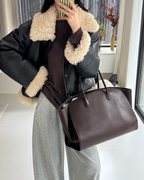 Die „Row-Margaux-inspirierte“ luxuriöse Leder-Tragetasche