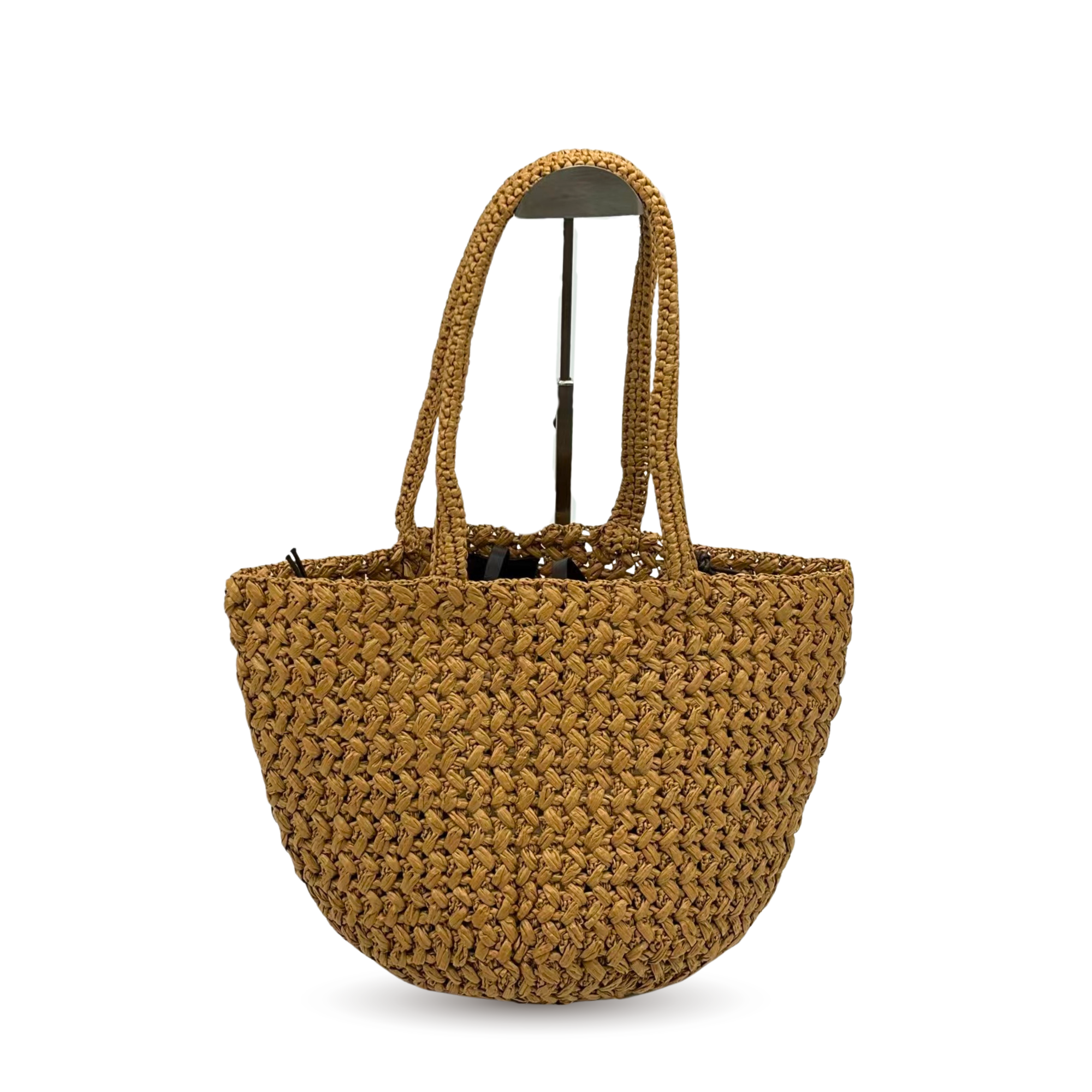 Estelle Woven Raffia Tote Bag