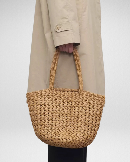 Estelle Woven Raffia Tote Bag