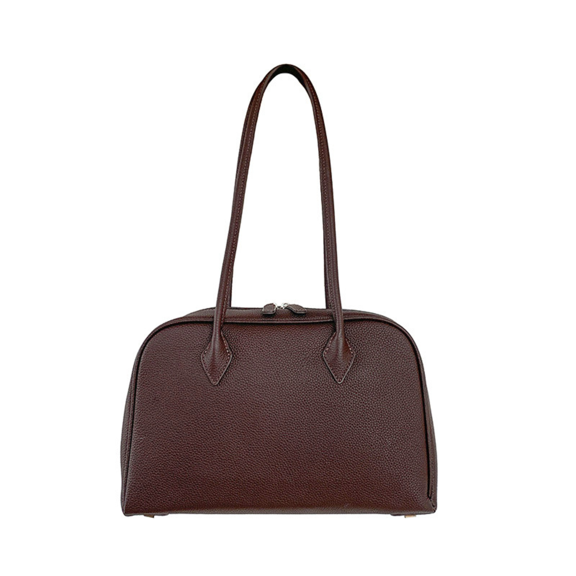 Classic Large Leather Bowling Bag