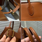 Margaux Structured Leather Tote Bag