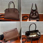 Margaux Structured Leather Tote Bag