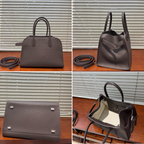 Margaux Structured Leather Tote Bag