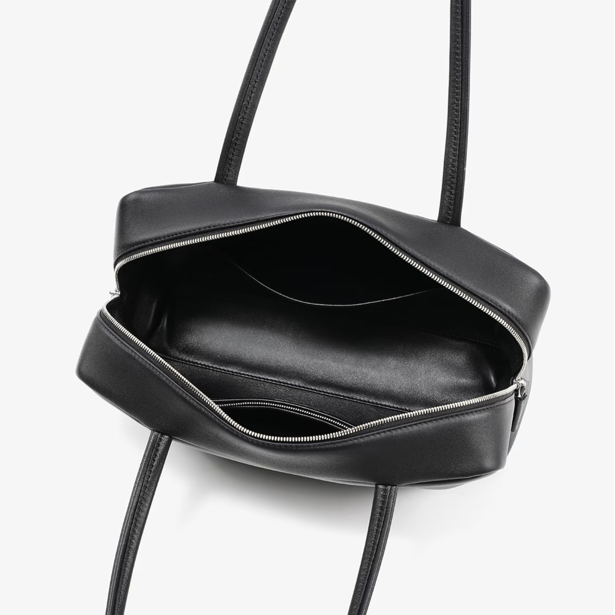 Astra Bowling Minimalist Leather Shoulder Bag