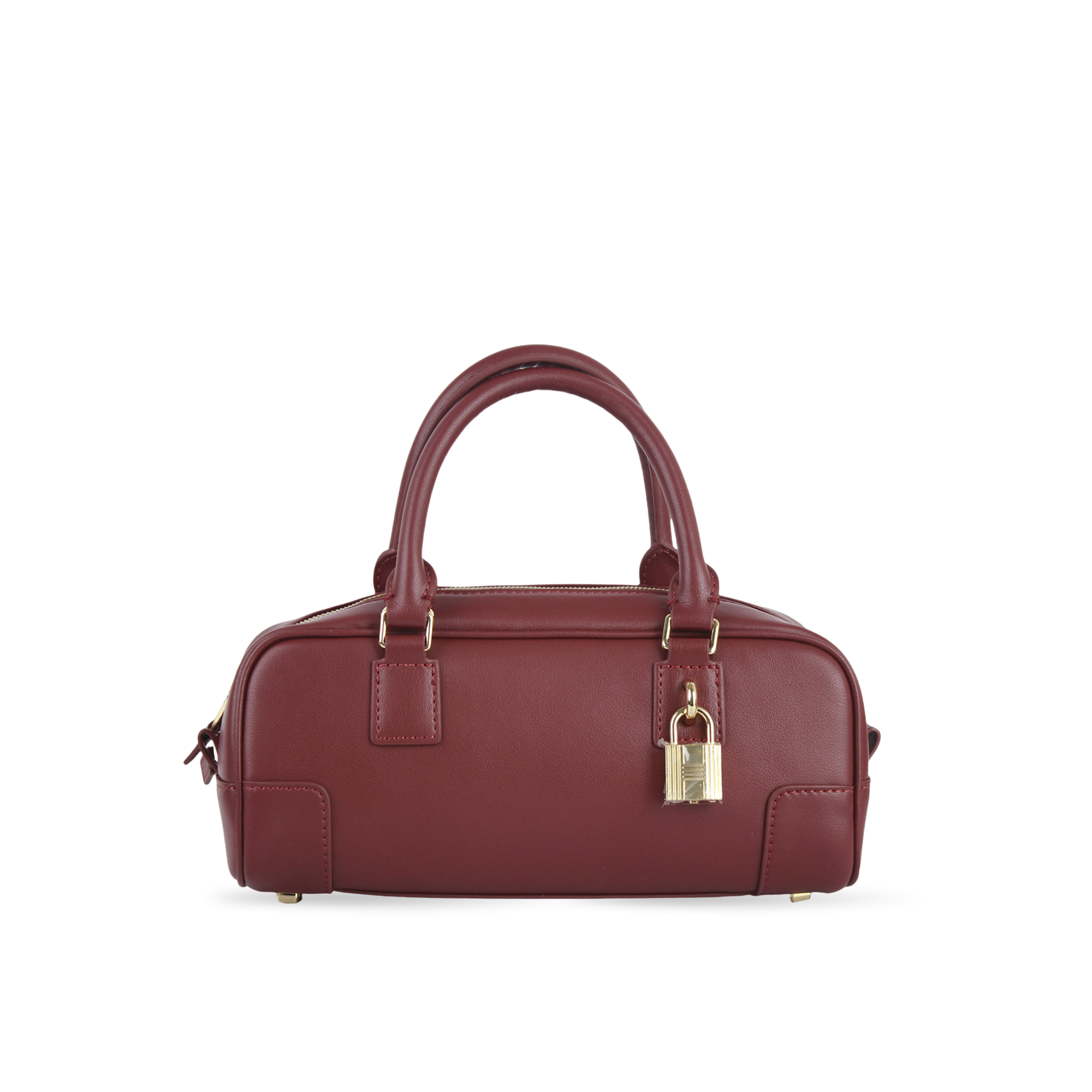 Compact Soft-Grain Leather Top Handle Bag