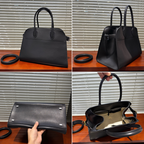 Margaux Structured Leather Tote Bag