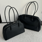 Classic Large Leather Bowling Bag