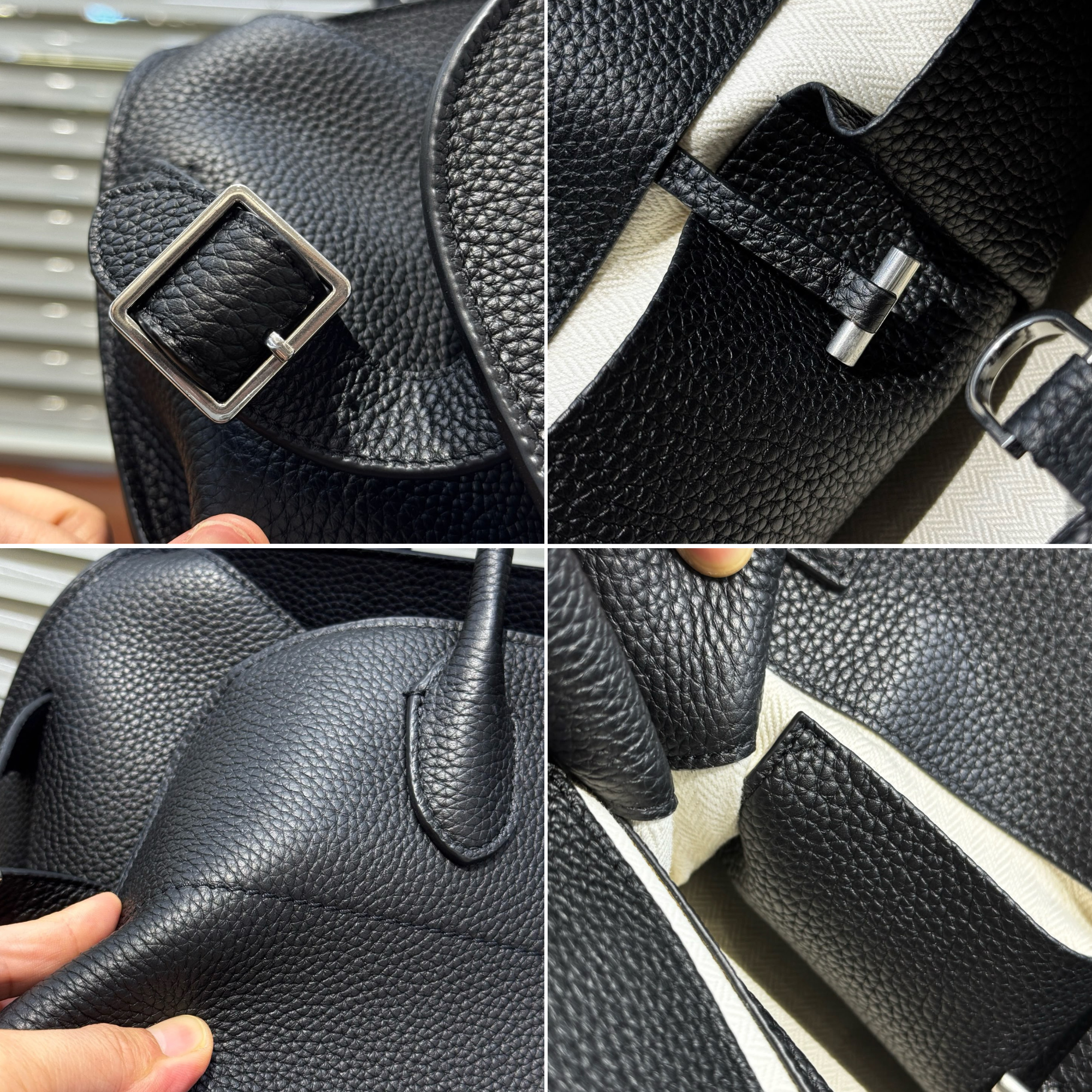 Margaux Structured Leather Tote Bag
