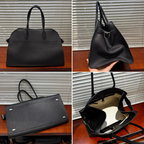 Margaux Structured Leather Tote Bag