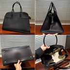 Margaux Structured Leather Tote Bag