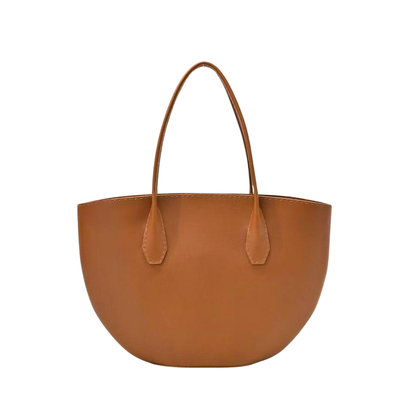 Alger Inspired Structured Leather Tote Bag