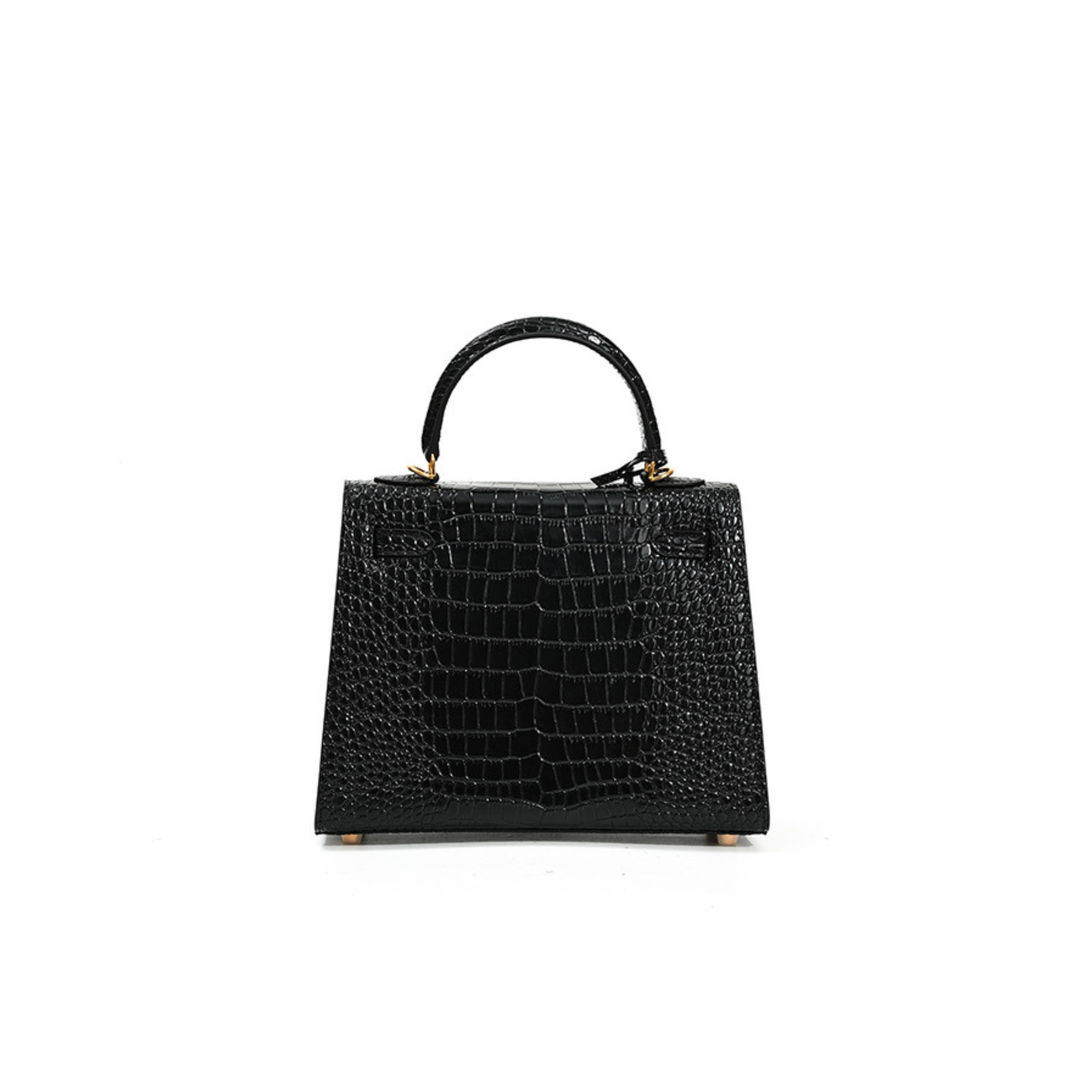 Handcrafted classy Croco Printed leather handbag