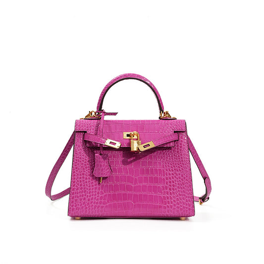 TheCrocoKelly inspired Luxurious Leather Bag