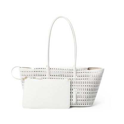 Hollow Out Shoulder Leather Bag