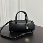 Compact Soft-Grain Leather Top Handle Bag