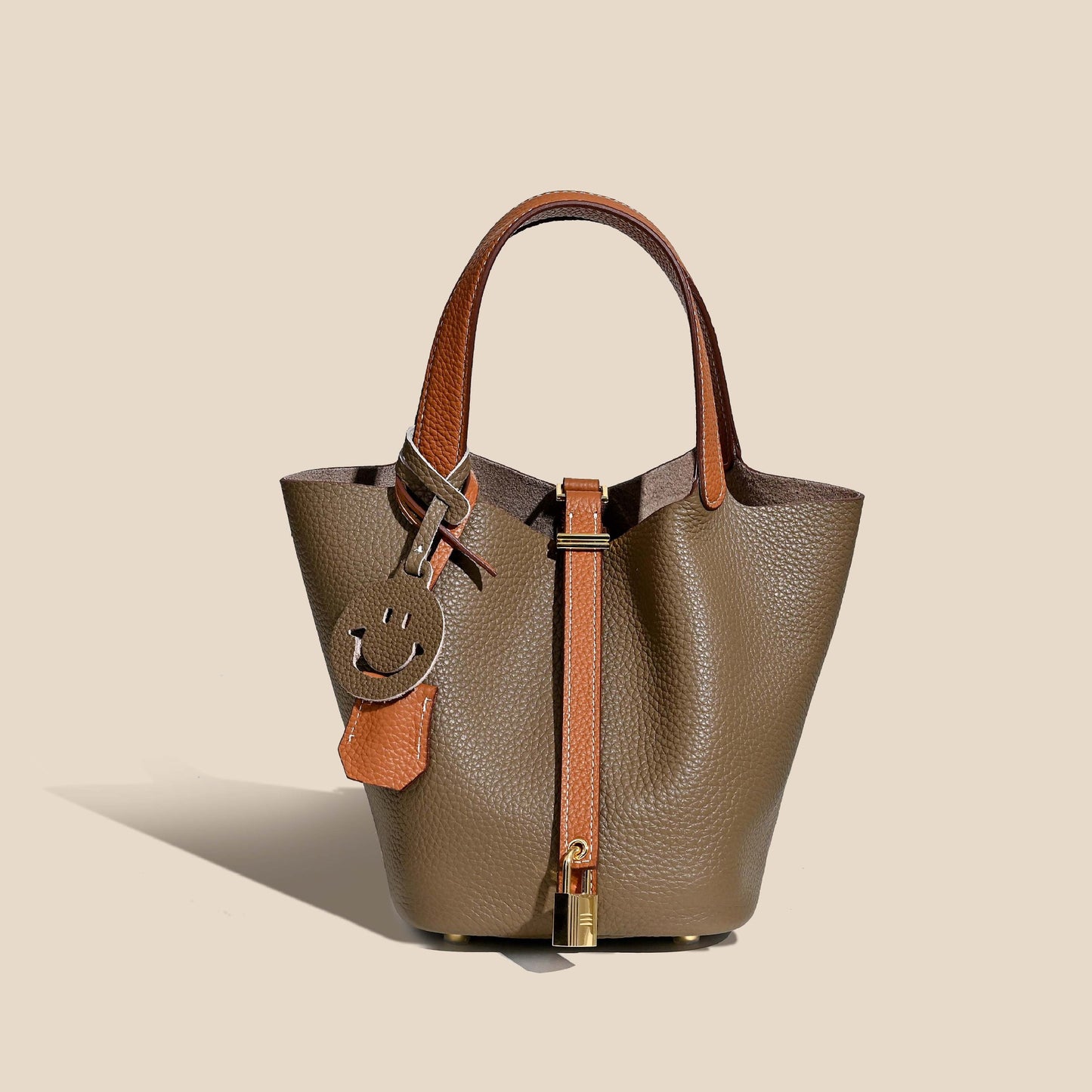 Mini Bucket Leather Bag