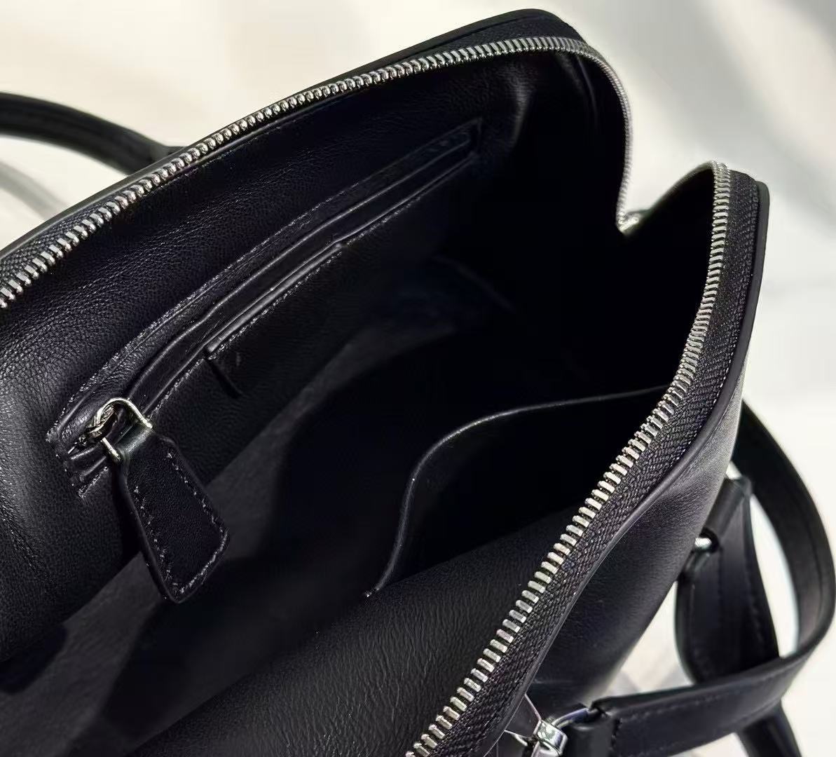 Mini Structured Leather Tote Bag