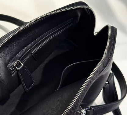 Mini Structured Leather Tote Bag