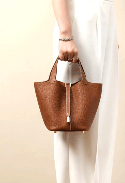 Mini Bucket Leather Bag